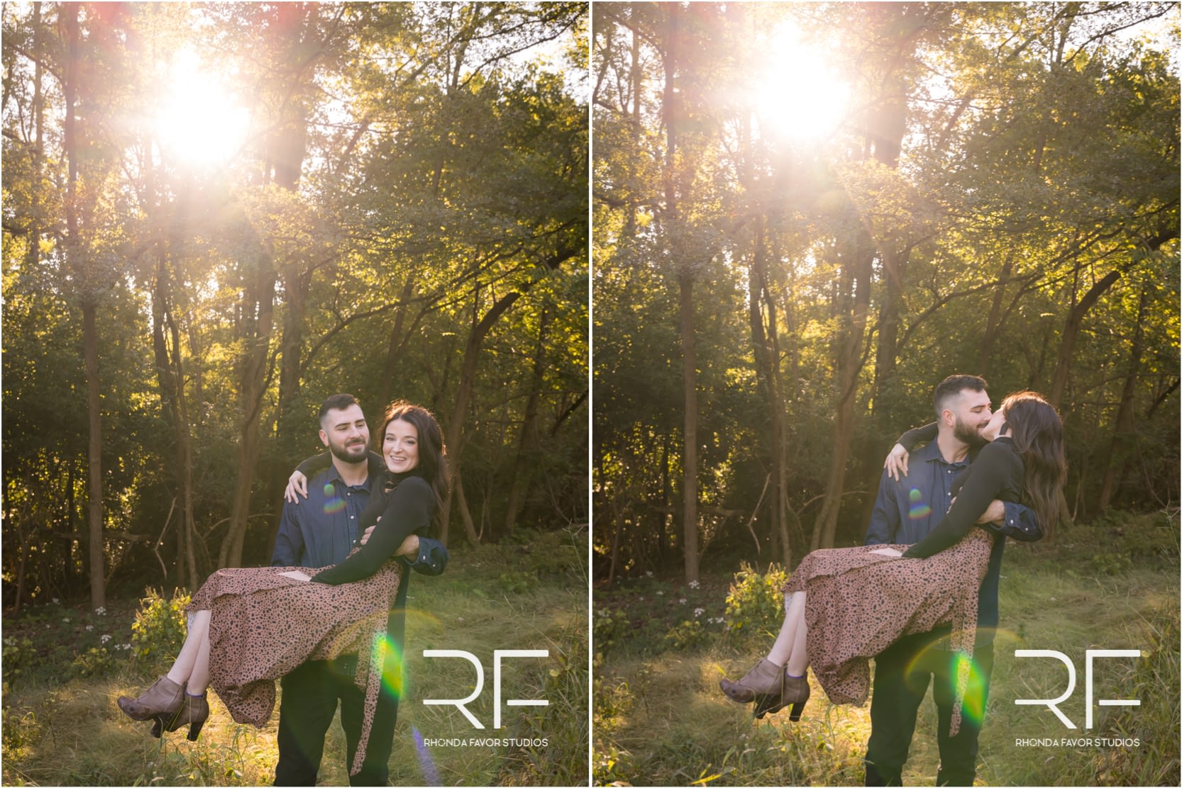 Haley + Brice | Engagement Session at Faust Park - Rhonda Favor Studios